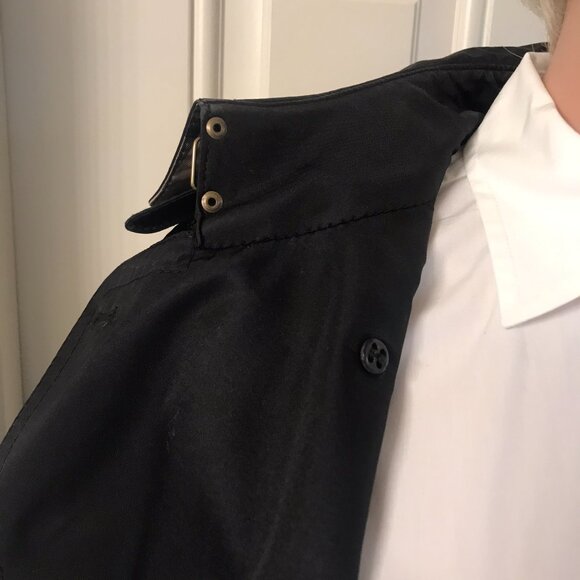 Authenticated Burberry London Black Double Breasted Barkstone Trench Coat US 6/8 - Picture 8 of 16